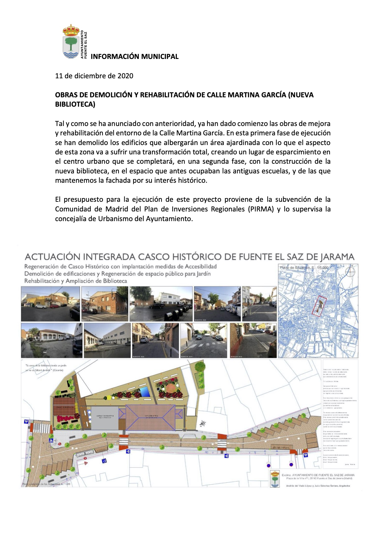 11 dic INFORMACIN MUNICIPAL obras C martina Garca