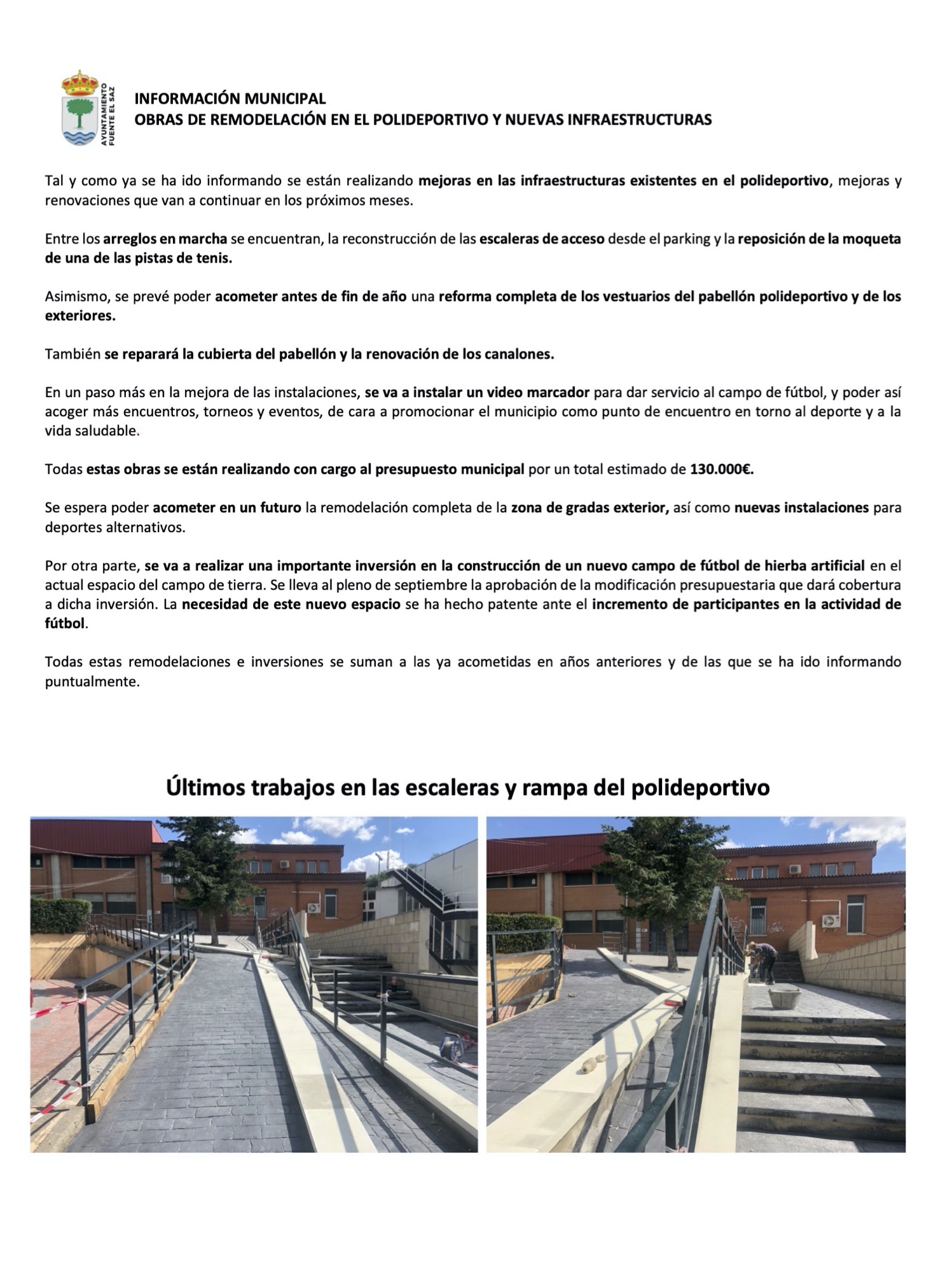 Info mpal Polideportivo sept 2021