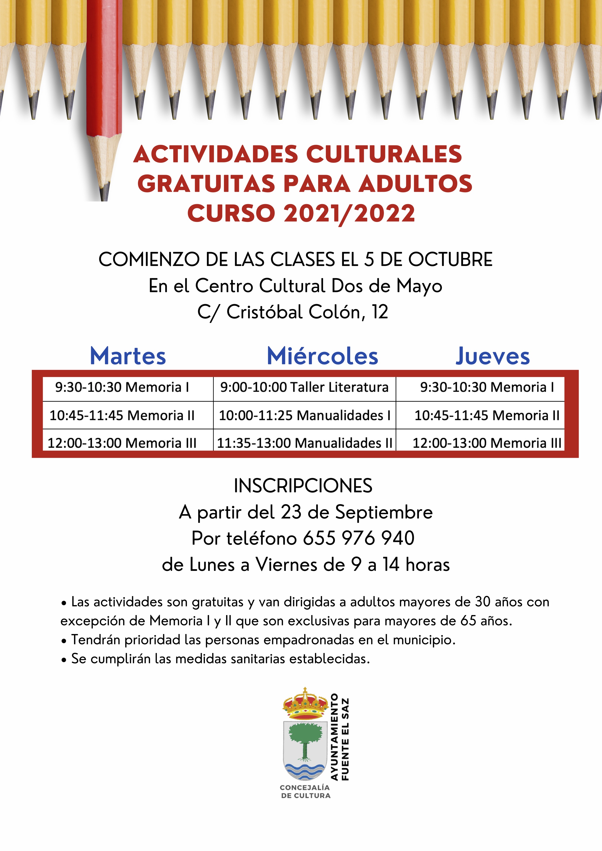 actividades adultos 2021 2022