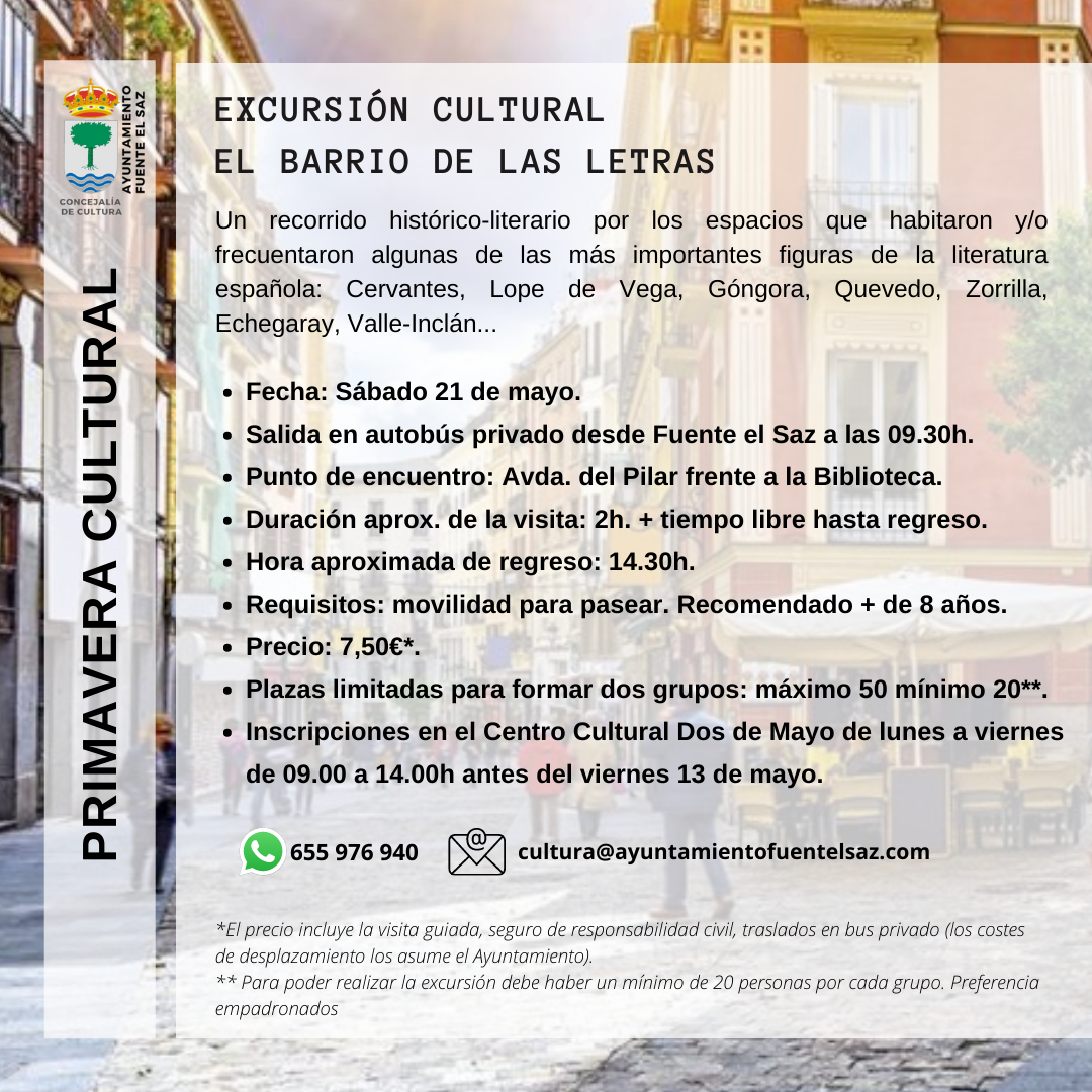 excursin Madrid de las letras