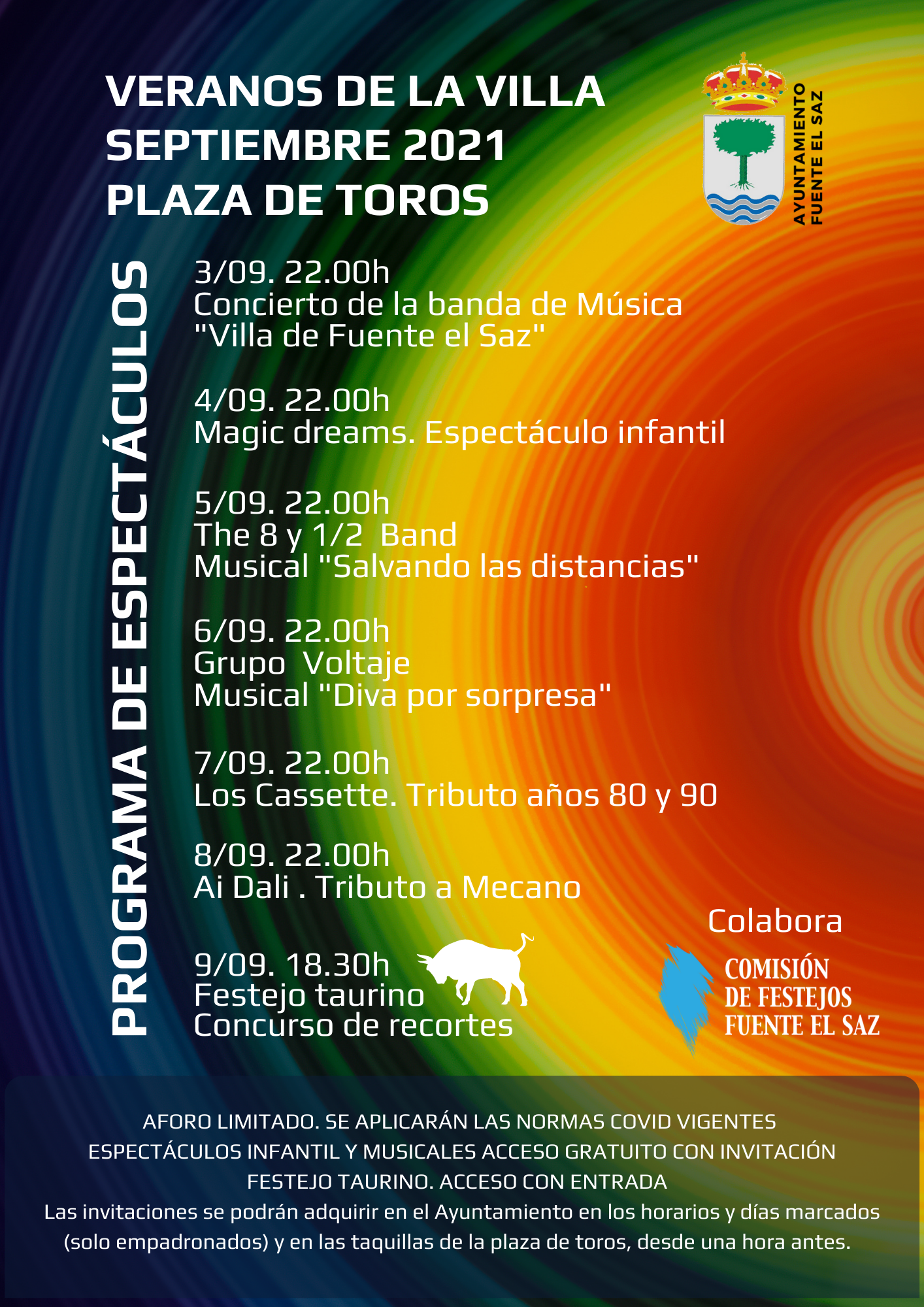 cartel programa fiestas 2021